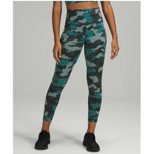 Lululemon Wunder Train High-Rise Tight 25" / Size 6 / Heritage Camo Tidewater